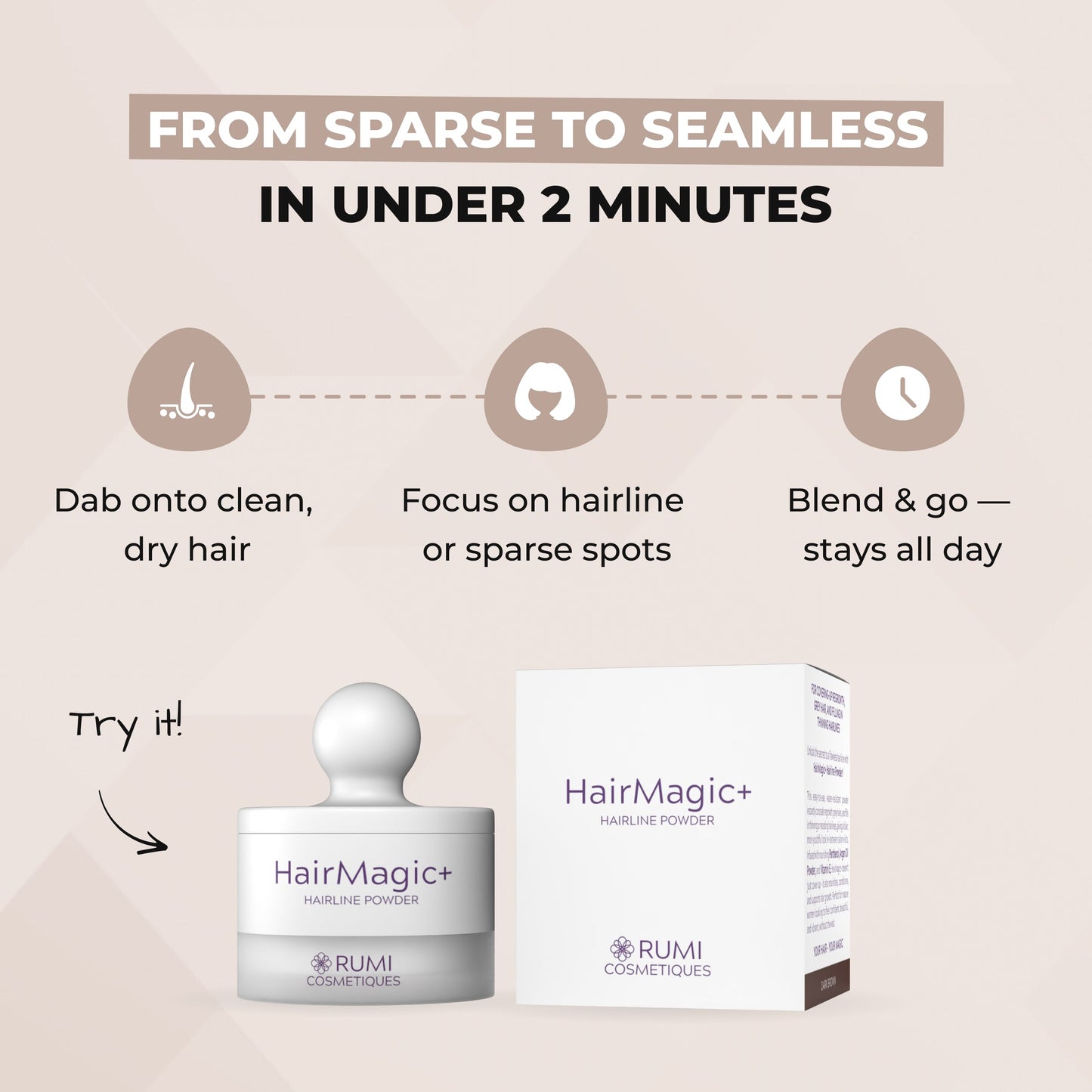 HairMagic+ Hairline Powder HM+