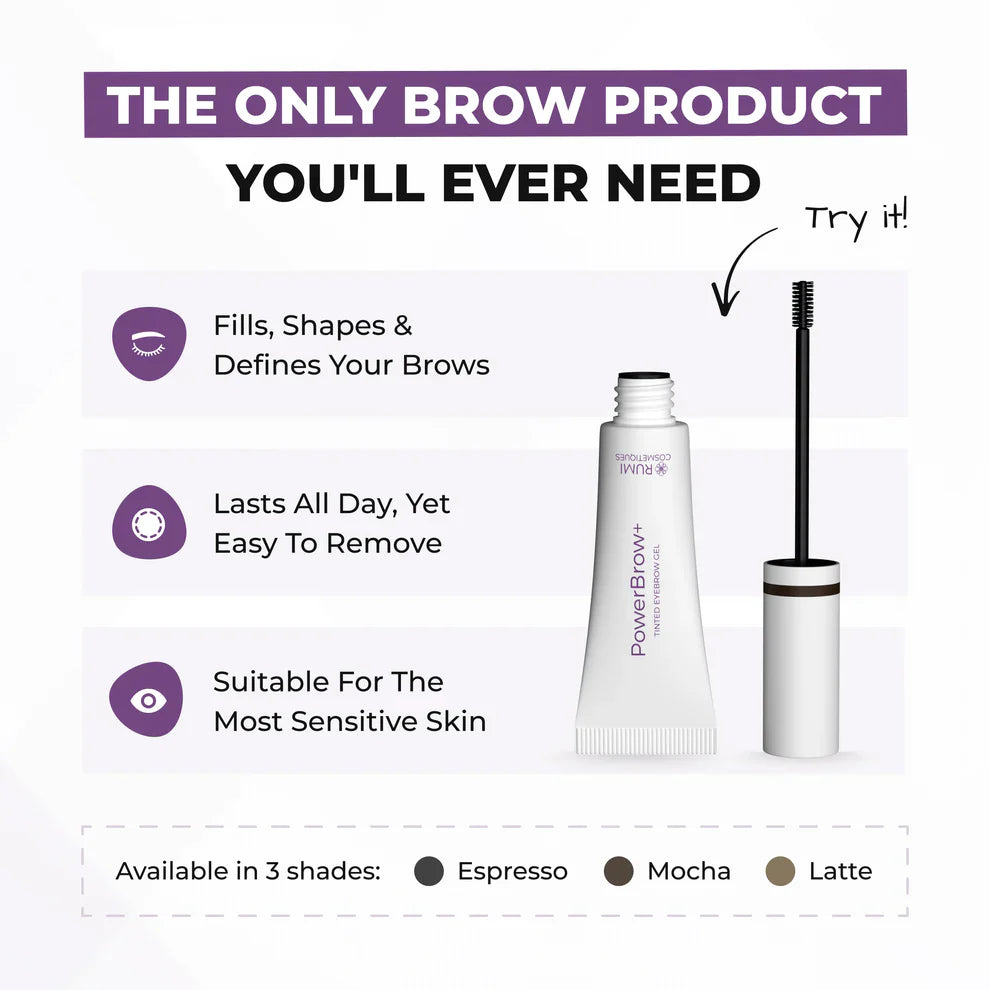 Mascara + Hairline Powder + Brow Gel