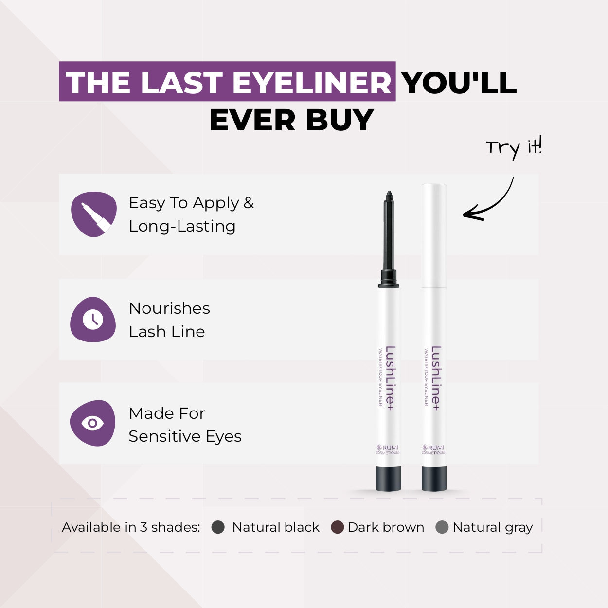 Lash Line Eyeliner For Mature Eyes